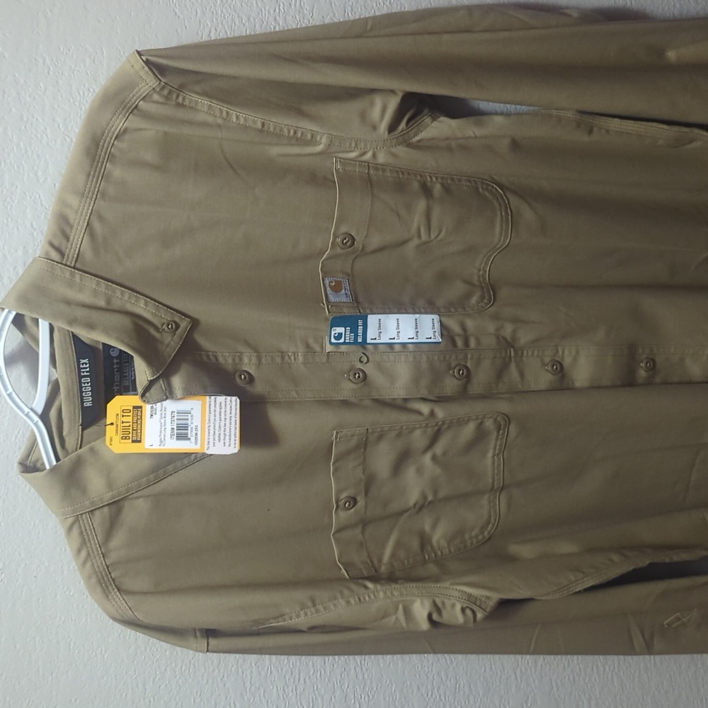 NWT CARHARTT RUGGED FLEX WORK SHIRT